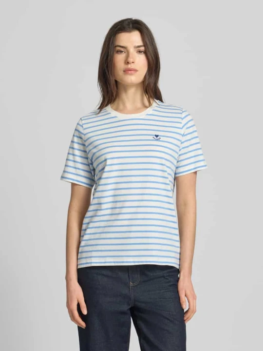 Zdjęcie produktu t-shirt o kroju regular fit z czystej bawełny s.Oliver Oceaniczny