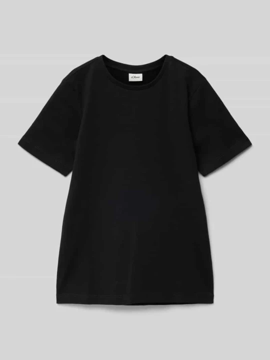 Zdjęcie produktu T-shirt o kroju regular fit z czystej bawełny s.Oliver Czarny