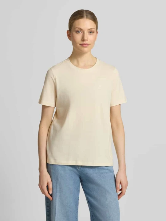 Zdjęcie produktu T-shirt o kroju regular fit z czystej bawełny s.Oliver Beżowy