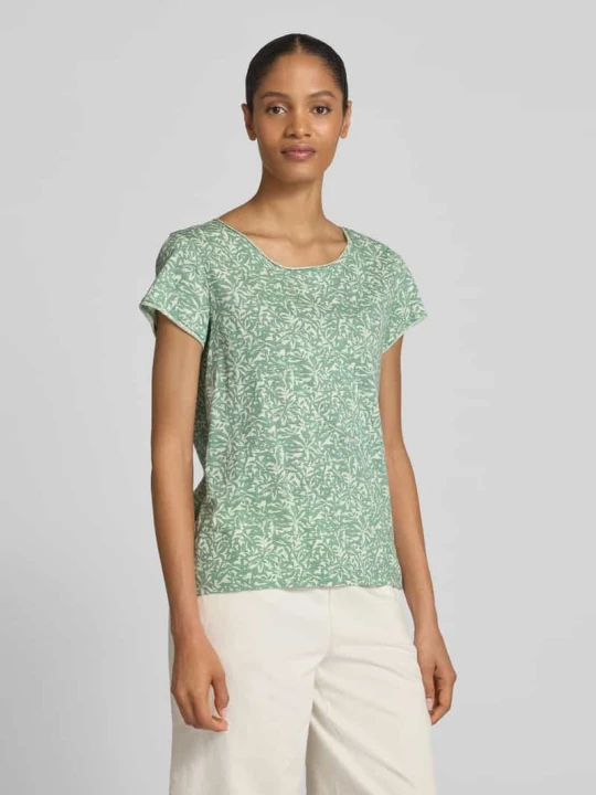 Zdjęcie produktu T-shirt o kroju regular fit z czystej bawełny Tom Tailor Miętowy