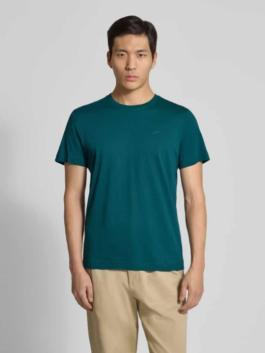 Zdjęcie produktu T-shirt o kroju regular fit z czystej bawełny Tom Tailor Petrol