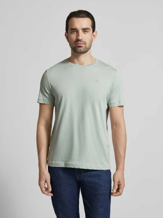 Zdjęcie produktu T-shirt o kroju regular fit z czystej bawełny Tom Tailor Limonkowy