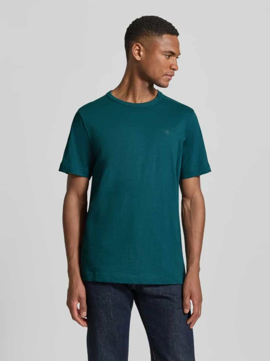 Zdjęcie produktu T-shirt o kroju regular fit z czystej bawełny Tom Tailor Petrol