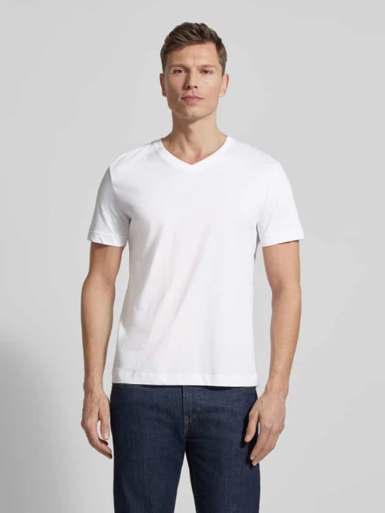 Zdjęcie produktu T-shirt o kroju regular fit z czystej bawełny Tom Tailor Biały
