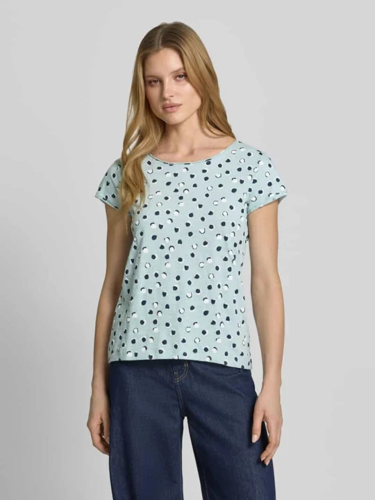 Zdjęcie produktu t-shirt o kroju regular fit z czystej bawełny Tom Tailor Miętowy