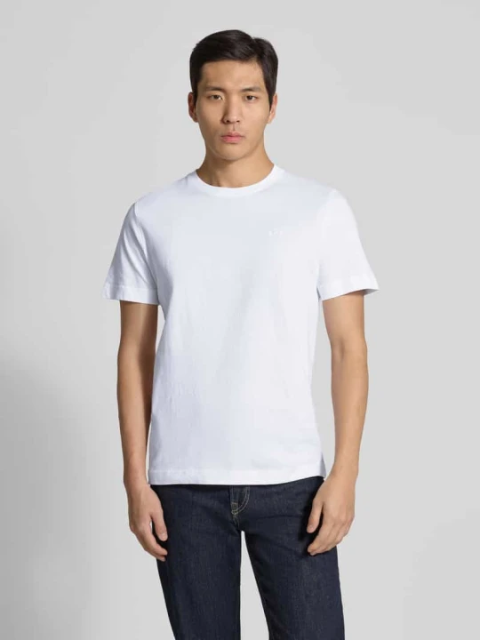 Zdjęcie produktu T-shirt o kroju regular fit z czystej bawełny Tom Tailor Biały
