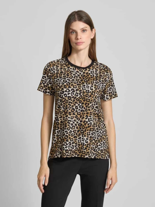 Zdjęcie produktu T-shirt o kroju regular fit z czystej bawełny Tom Tailor Beżowy
