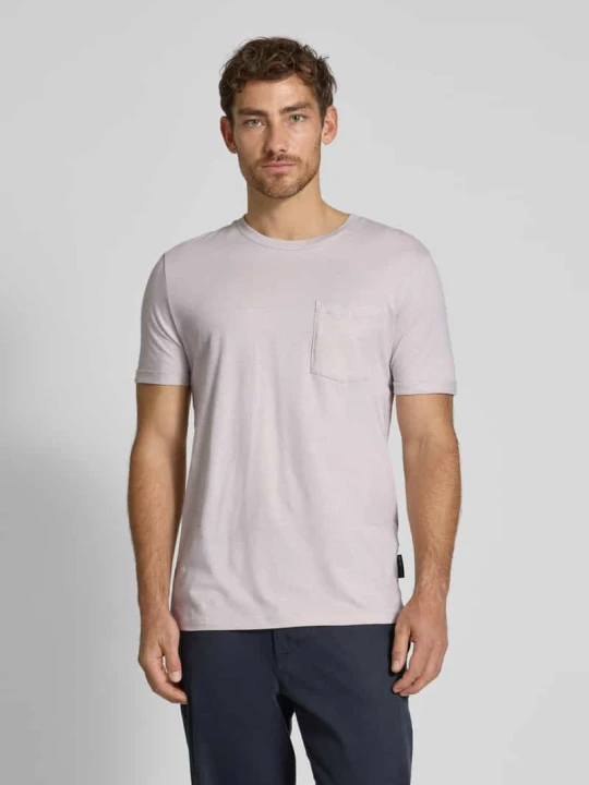 Zdjęcie produktu T-shirt o kroju regular fit z czystej bawełny Tom Tailor Jasnoszary