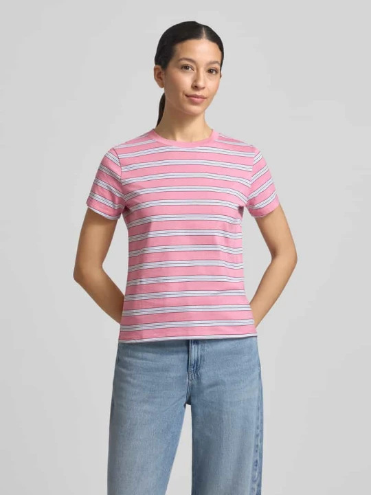Zdjęcie produktu T-shirt o kroju regular fit z czystej bawełny Tom Tailor Mocnoróżowy