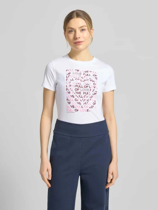 Zdjęcie produktu T-shirt o kroju regular fit z czystej bawełny Tom Tailor Biały