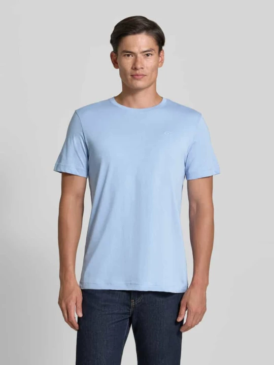 Zdjęcie produktu t-shirt o kroju regular fit z czystej bawełny Tom Tailor Jasnoniebieski