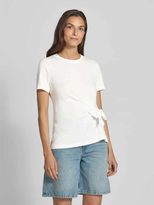 Zdjęcie produktu T-shirt o kroju regular fit z czystej bawełny Tommy Hilfiger Écru