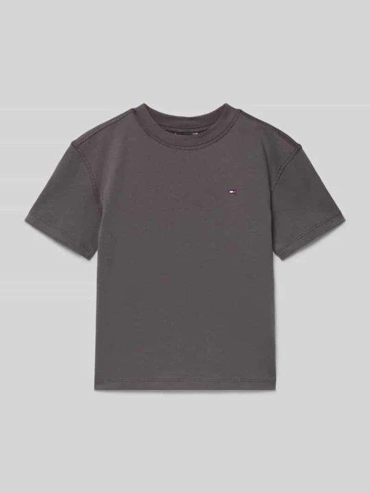 Zdjęcie produktu T-shirt o kroju regular fit z czystej bawełny Tommy Hilfiger Grafitowy