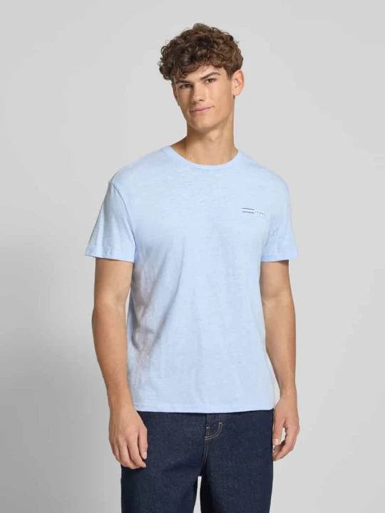 Zdjęcie produktu T-shirt o kroju regular fit z czystej bawełny Tommy Jeans Jasnoniebieski