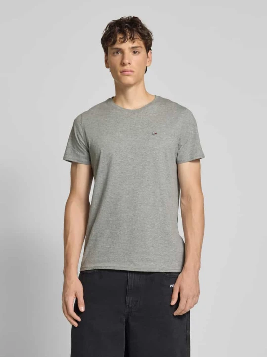 Zdjęcie produktu T-shirt o kroju regular fit z czystej bawełny Tommy Jeans Średnioszary melanż