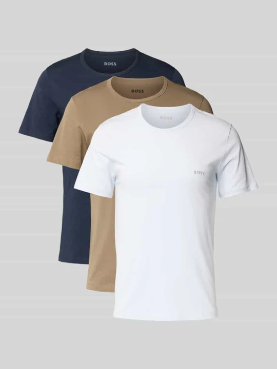 Zdjęcie produktu Zestaw t-shirtów o kroju regular fit z czystej bawełny w Zestaw 3 szt. Boss Camel