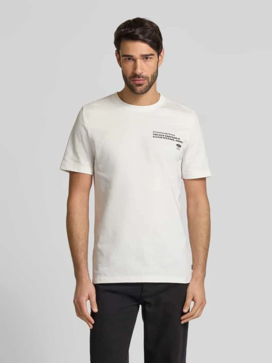 Zdjęcie produktu T-shirt o kroju regular fit z czystej bawełny z aplikacją Ford® s.Oliver Biały