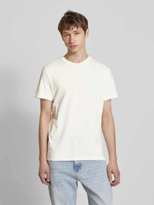 Zdjęcie produktu T-shirt o kroju regular fit z czystej bawełny z napisem z logo Tommy Jeans Złamany biały