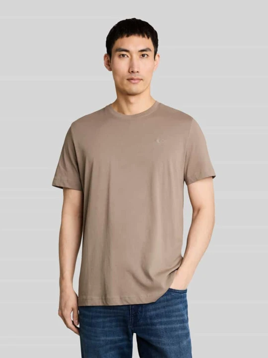 Zdjęcie produktu T-shirt o kroju regular fit z czystej bawełny z wyhaftowanym logo Tom Tailor