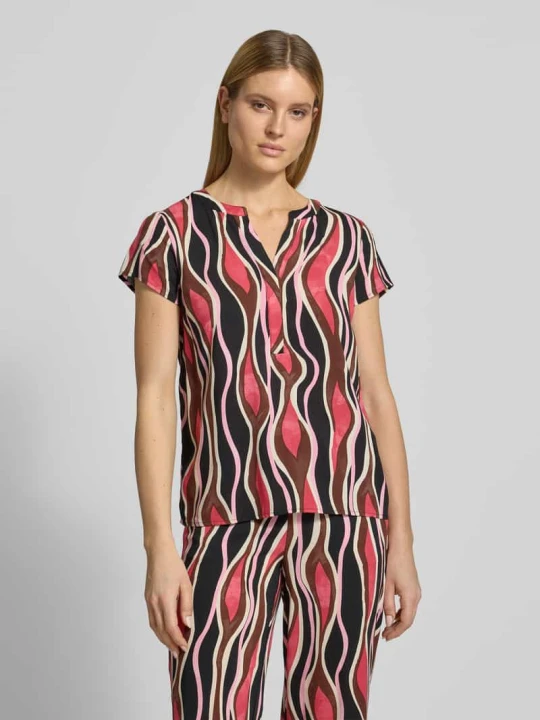 Zdjęcie produktu t-shirt o kroju regular fit z czystej wiskozy model 'Cammi' Soyaconcept Różowy