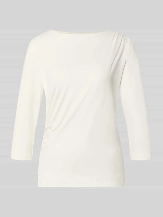 Zdjęcie produktu t-shirt o kroju regular fit z dekoltem w łódkę s.Oliver Biały