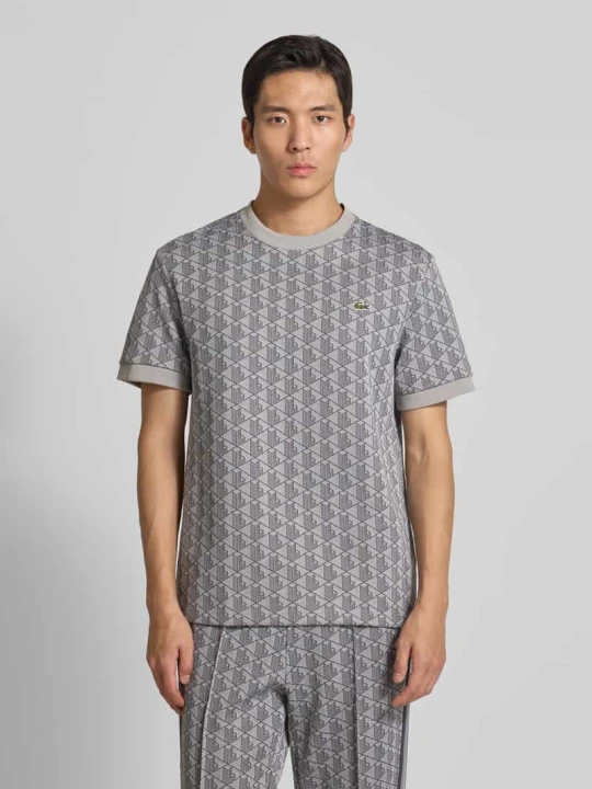 Zdjęcie produktu T-shirt o kroju regular fit z dodatkiem bawełny Lacoste Jasnoszary