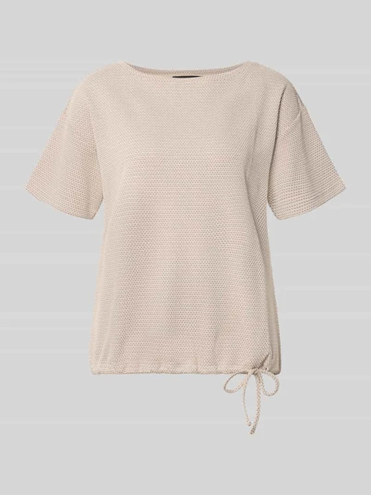 Zdjęcie produktu t-shirt o kroju regular fit z dodatkiem wiskozy model 'NOS JULI' Betty Barclay Piaskowy