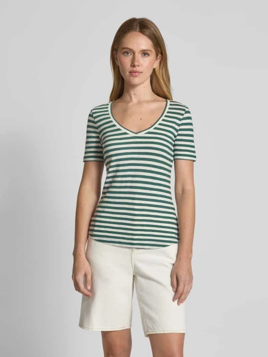 Zdjęcie produktu T-shirt o kroju regular fit z dżerseju slub Marc O'Polo Szmaragdowy