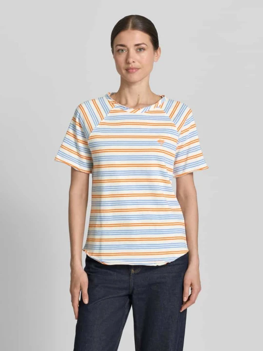 Zdjęcie produktu t-shirt o kroju regular fit z haftem Smith & Soul Błękitny