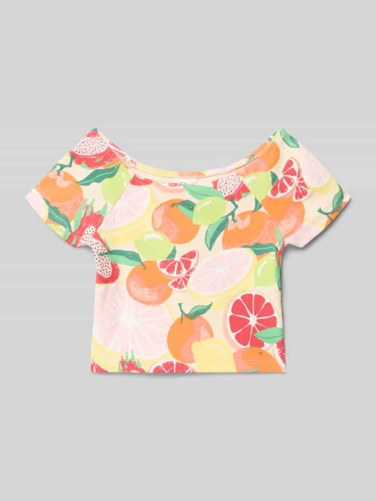 Zdjęcie produktu T-shirt o kroju regular fit z Mieszanka bawełny s.Oliver Różowy