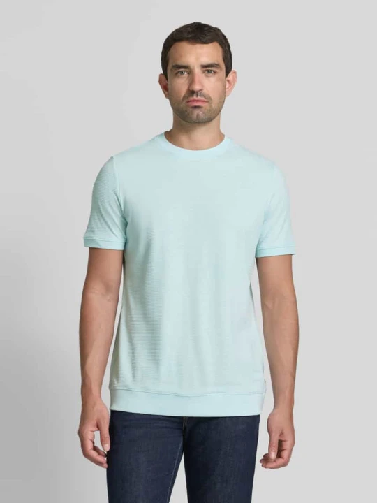 Zdjęcie produktu T-shirt o kroju regular fit z Mieszanka bawełny s.Oliver Turkusowy