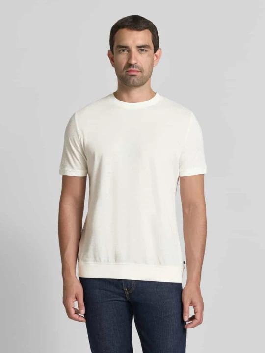 Zdjęcie produktu T-shirt o kroju regular fit z Mieszanka bawełny s.Oliver Biały