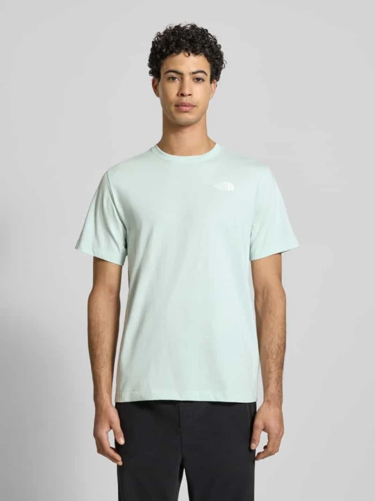 Zdjęcie produktu T-shirt o kroju regular fit z mieszanki bawełny model 'EVOLUTION' The North Face Miętowy