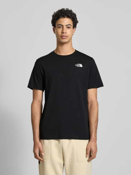 Zdjęcie produktu T-shirt o kroju regular fit z mieszanki bawełny model 'EVOLUTION' The North Face Czarny