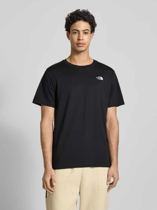 Zdjęcie produktu T-shirt o kroju regular fit z mieszanki bawełny model 'EVOLUTION' The North Face Czarny