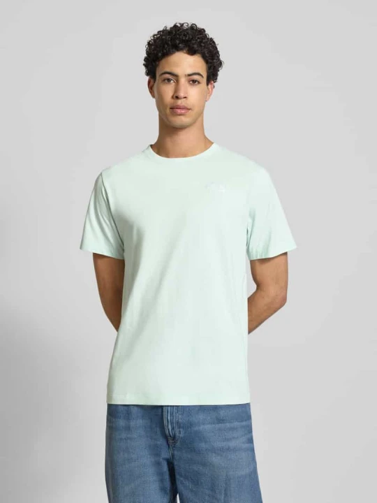 Zdjęcie produktu T-shirt o kroju regular fit z mieszanki bawełny model 'EVOLUTION' The North Face Miętowy