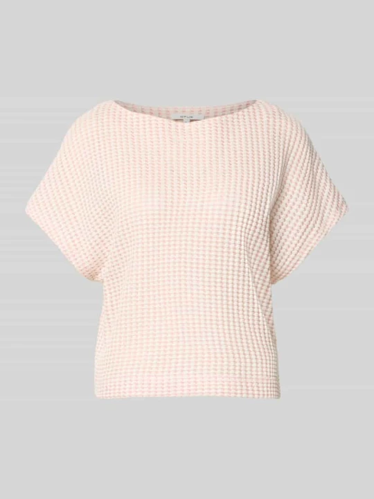 Zdjęcie produktu t-shirt o kroju regular fit z mieszanki bawełny model 'Gutina' Opus Jasnoróżowy