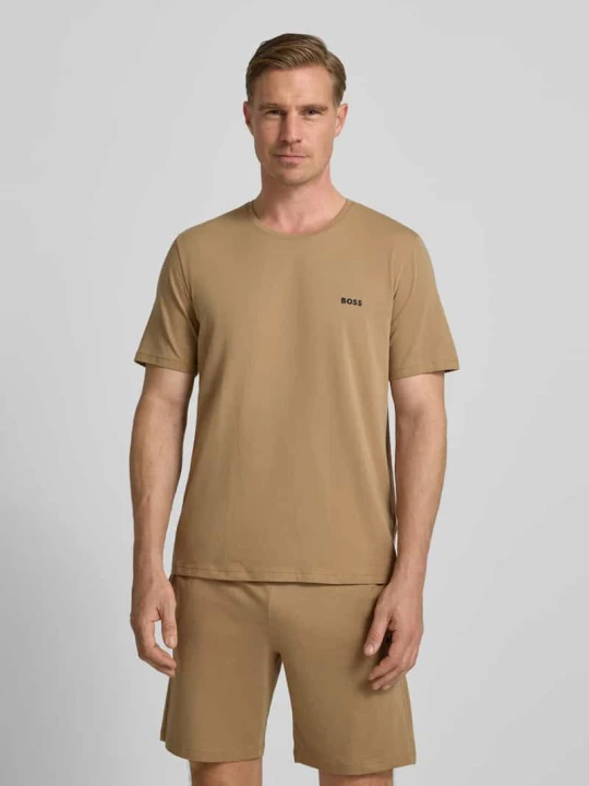 Zdjęcie produktu T-shirt o kroju regular fit z mieszanki bawełny model „MIX&MATCH T-SHIRT R” Boss Camel