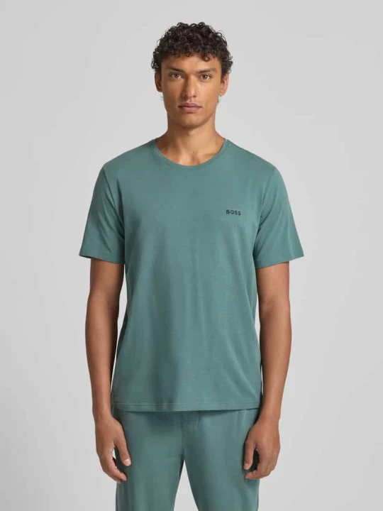Zdjęcie produktu T-shirt o kroju regular fit z mieszanki bawełny model „MIX&MATCH T-SHIRT R” Boss Petrol