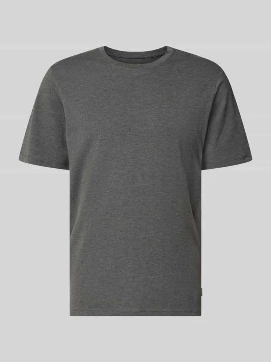 Zdjęcie produktu t-shirt o kroju regular fit z mieszanka bawełny model '' Jack&Jones Antracytowy melanż