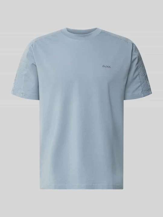 Zdjęcie produktu t-shirt o kroju regular fit z mieszanki bawełny model 'TS_Union Tape' Boss