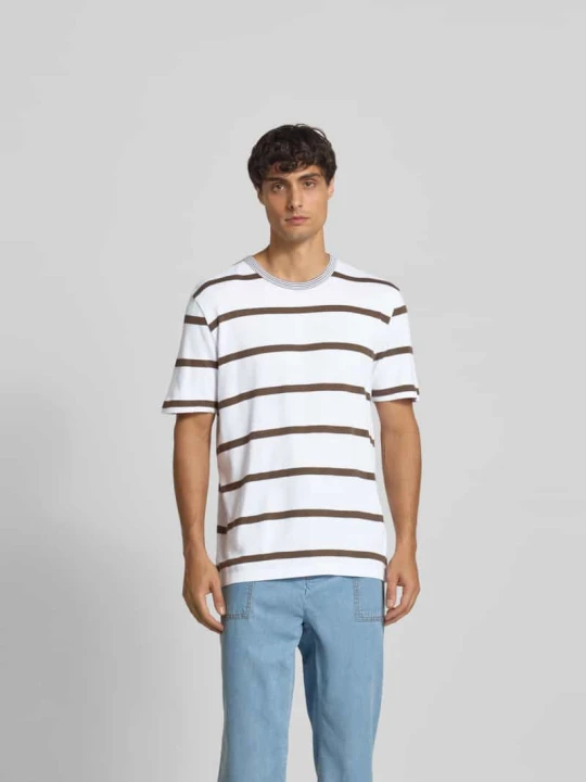 Zdjęcie produktu T-shirt o kroju regular fit z mieszanki bawełny Officine Générale Biały