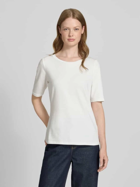Zdjęcie produktu T-shirt o kroju regular fit z mieszanki bawełny s.Oliver Biały