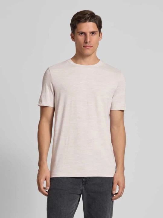 Zdjęcie produktu T-shirt o kroju regular fit z mieszanki bawełny s.Oliver Piaskowy