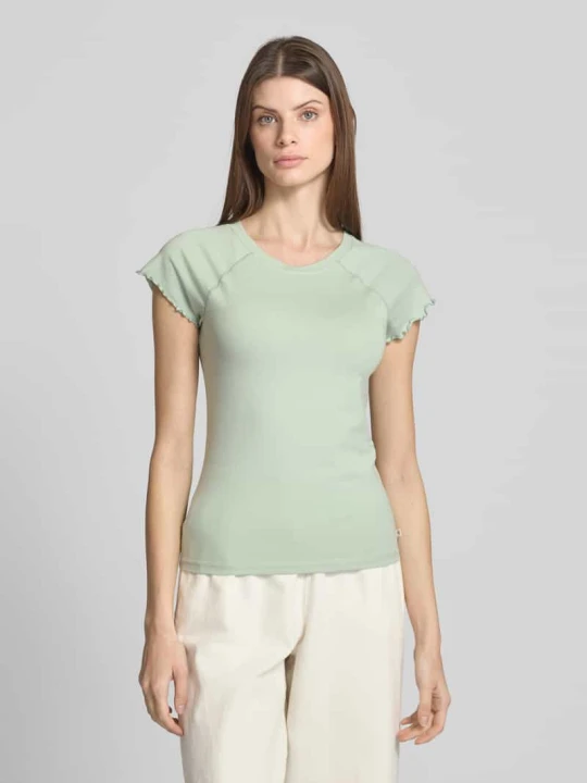 Zdjęcie produktu T-shirt o kroju regular fit z mieszanki bawełny Tom Tailor Trzcinowy