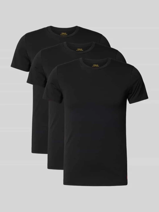 Zdjęcie produktu T-shirt o regularnym kroju z mieszanki bawełny w 2-paku Polo Ralph Lauren Czarny
