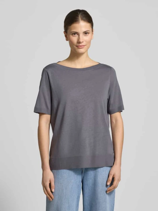 Zdjęcie produktu T-shirt o kroju regular fit z mieszanki lyocellu i bawełny Marc O'Polo Antracytowy