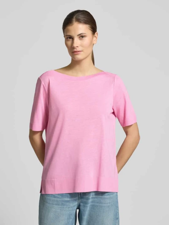 Zdjęcie produktu T-shirt o kroju regular fit z mieszanki lyocellu i bawełny Marc O'Polo Mocnoróżowy