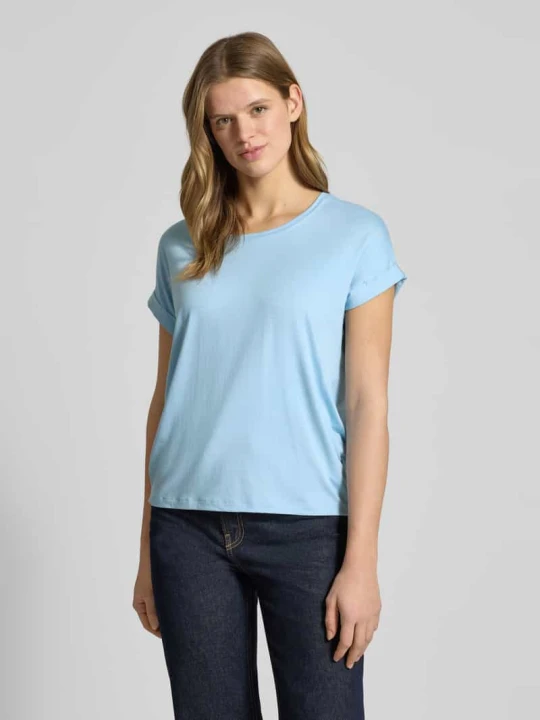 Zdjęcie produktu T-shirt o kroju regular fit z mieszanki wiskozy model „MOSTER” Only Jasnoniebieski