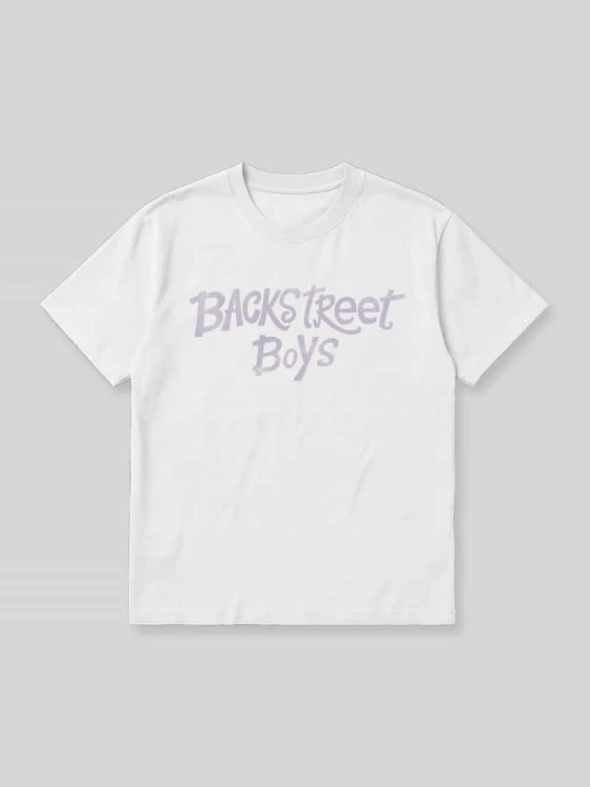 Zdjęcie produktu t-shirt o kroju regular fit z nadrukiem Backstreet Boys Mister Tee Biały